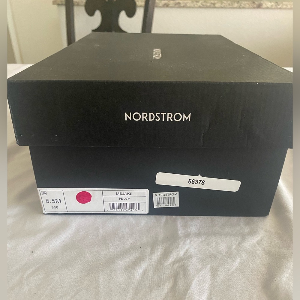 Nordstrom Ms Jake Navy Shoes Size 8.5 New With Box - Picture 3 of 10